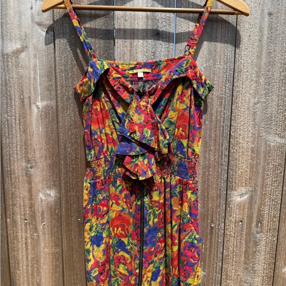 Gianni Bini Red and Yellow Mini Dress